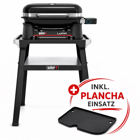 Weber LUMIN Elektrogrill mit Stand + Plancha Einsatz (2026)