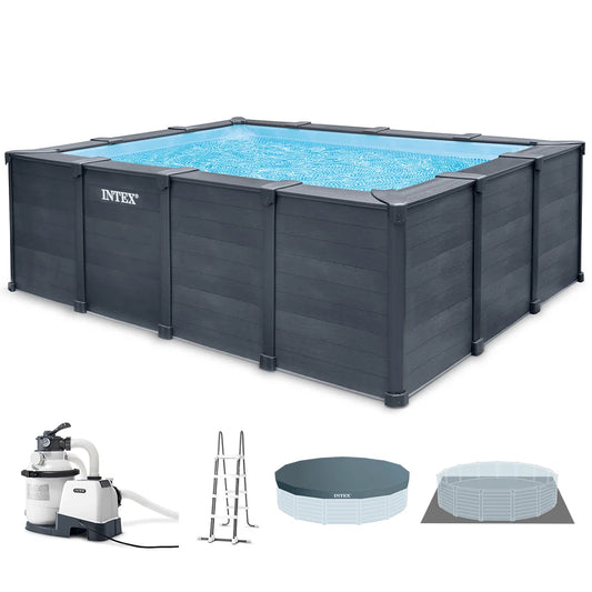 Aufstellpool Intex Graphite Grey Panel _ 26396NP